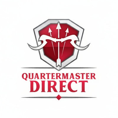 Logo of Quartermaster Direct with a red and white design on a white background