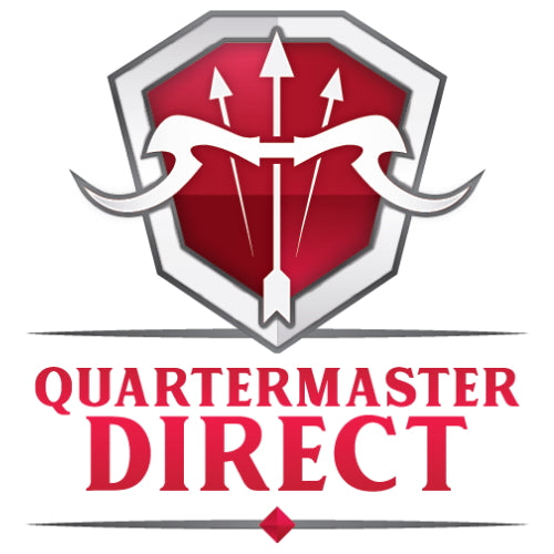 Logo of Quartermaster Direct with a red and white design on a white background